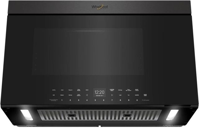 Whirlpool® 1.1 Cu. Ft. Black Stainless Steel Over The Range Microwave-1
