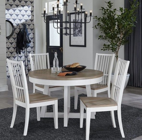 Parker House® Americana Modern Weathered Natural Extendable Dining Table with Cotton Base-1