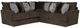 Jackson Furniture Galaxy 2-Piece Chocolate L-Shape Sectional-0