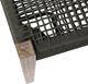 Armen Living Rhett Charcoal/Light Eucalyptus Rope/Wood Outdoor Bench-5