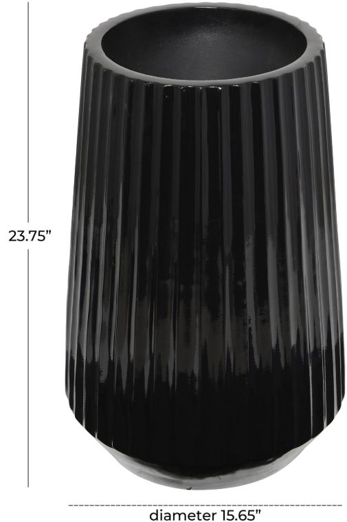 Deco Marche Black 16" Vase-2