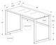 Monarch Specialties Inc. 48"L White and Silver Metal Computer Desk-1