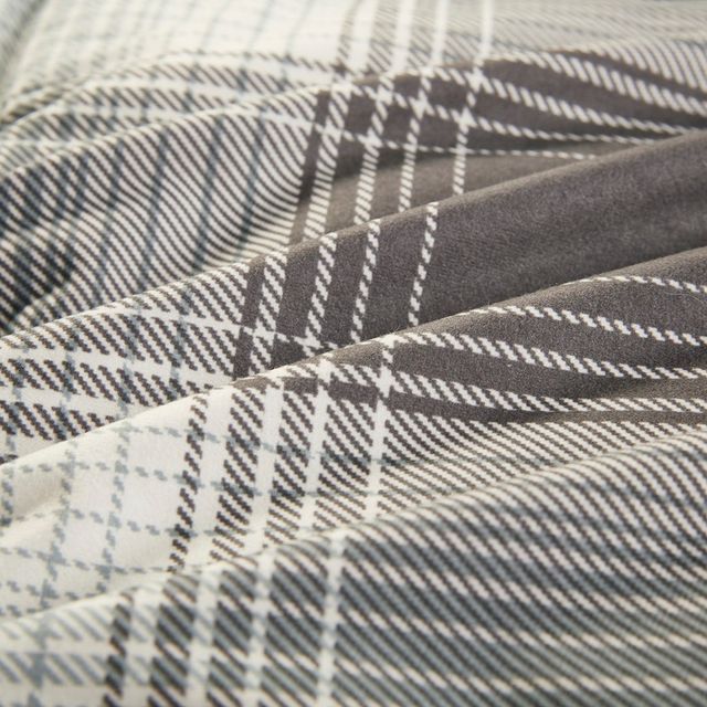 Olliix by Woolrich Woodsman Grey King Softspun Down Alternative Comforter Mini Set-2