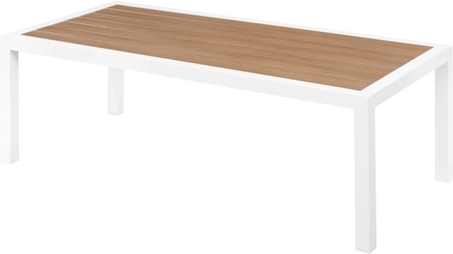 Meridian Furniture Nizuc Brown Polywood Outdoor Patio Coffee Table-0