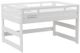 Elements International Cali Kids White Full Junior Loft Bed-0