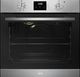 AEG 3000 Series 24'' Anti-Fingerprint Stainless Steel + Black Glass Multifunction Single Electric Wall Oven with Ezi Steam -0