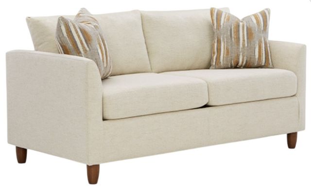 Best® Home Furnishings Customizable Bayment Queen Memory Foam Sofa Sleeper with Dark Walnut Legs