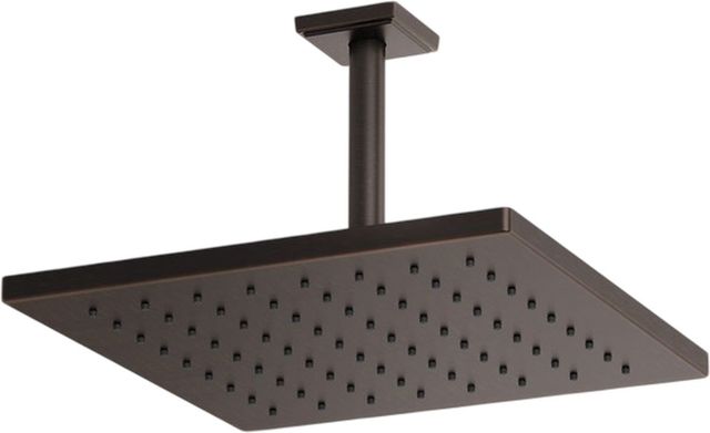 Brizo Essential™ Venetian Bronze® 12" Linear Square Single-Function Raincan Shower Head-1