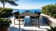 Furniture of America® Oswego 8-Piece Black/Natural Metal/Wooden Outdoor Dining Set-3