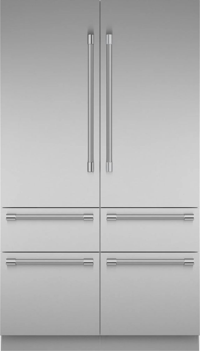 Thermador® Freedom® 48 in. 26.8 Cu. Ft. Stainless Steel Built In Counter Depth French Door Refrigerator