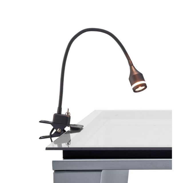 Adesso® Prospect Matte Black Led Clip Clamp-0