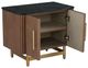 Fairfield® Dimitri Kafe Nightstand with Galaxy Black Marble Top-3