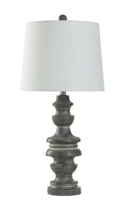 Stylecraft Poly Gray 30" Table Lamp -0