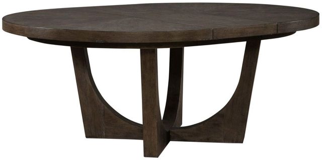 Liberty Furniture Cascade Falls Satin Espresso Pedestal Dining Table-0
