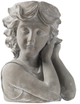 A & B Home Whitewash Stone Bust Planter-0