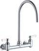 Elkay Chrome 8" Centerset Deck Mount Laminar Flow Faucet with Offset Inlet -0