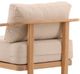 Dovetail Furniture Redford Natural/Sand Fabric/Teak Outdoor Sofa Chair-4
