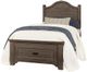 Vaughan-Bassett Bungalow Folkstone Twin Arch Stroage Bed-0
