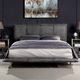 ACME Furniture Metis Gray Eastern King Panel Bed-4