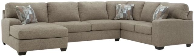 Benchcraft® Newellen 3-Piece Hemp Left-Arm Facing Sectional and Chaise-0
