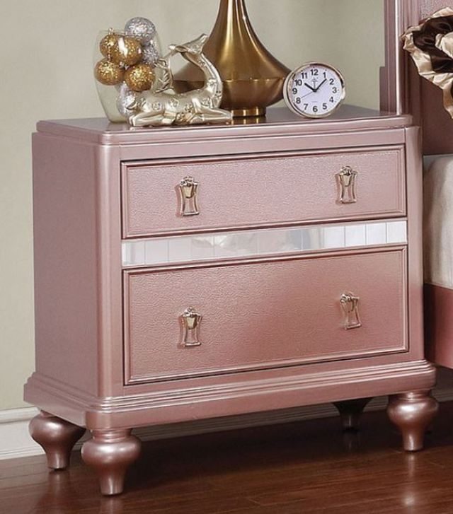 Furniture of America® Ariston Rose Gold 4-Piece Full Bedroom Set-3