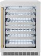 ZLINE Autograph Edition Touchstone 4.8 Cu. Ft. Satin Stainless Steel Wine Cooler with Glass Door and Champagne Bronze Handle-0