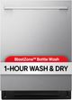 LG 24" PrintProof™ Stainless Steel Top Control Built-In Dishwasher with 1-Hour Wash & Dry, QuadWash® Pro, TrueSteam® and Dynamic Heat Dry™-2