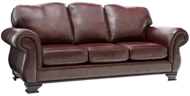 Decor-Rest® Furniture LTD Customizable 3933 Leather Sofa with Wood Base-0