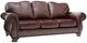 Decor-Rest® Furniture LTD Customizable 3933 Leather Sofa with Wood Base-0