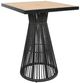 CabanaCoast® Customizable Cove Synthetic Fiber 32" Outdoor Square Bar Table-1
