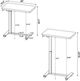 Coaster® Westpark Mango Pneumatic Adjustable Side Table with Black Metal Base -2