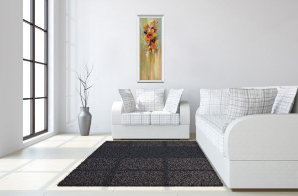 Classy Art Tall Autumn Flowers I by Silvia Vassileva Mirrored Frame Wall Art-2