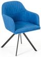 VIG Furniture Modrest Synergy Black/Blue Mid-Century Dining Arm Chair-0