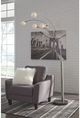 Signature Design by Ashley® Winter Silver Arc Lamp-2