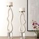 Uttermost® Feamelo 2-Piece Ivory Candle Holder Set-1