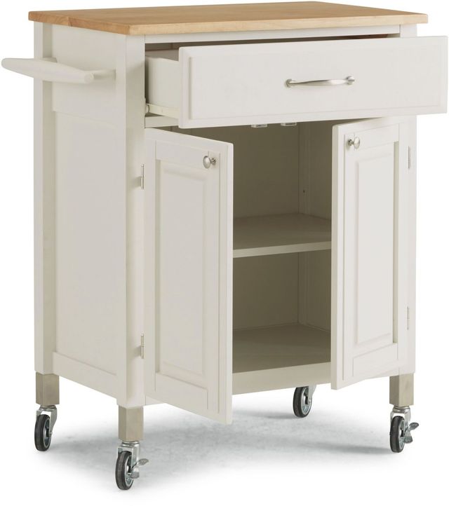 homestyles® Blanche White Kitchen Cart-2