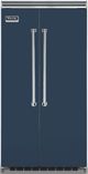 Viking® 5 Series 42 in. 25.3 Cu. Ft. Slate Blue Professional Built In Side-by-Side Refrigerator-0