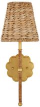 Currey & Company Savoie Gold/Natural Wall Sconce-1