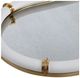 Uttermost® Cyprus Brass/White Oval Tray-5