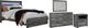 Signature Design by Ashley® Baystorm 4-Piece Gray King Storage Panel Bed Set-0