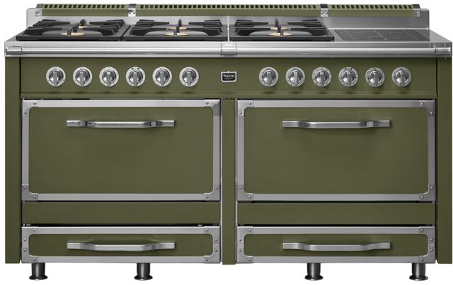 Viking® Tuscany 66" Martini Pro Style Dual Fuel Range with 2 Induction-0