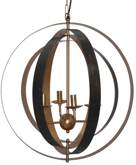 Signature Design by Ashley® Makani Black/Gold Metal Pendant Light-1