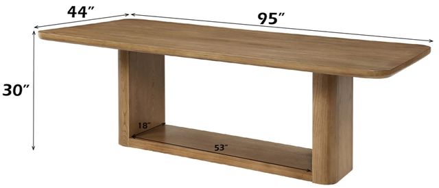 ACME Furniture Zoey Oak Dining Table-2
