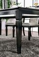 Furniture of America® Alena Black Dining Table with Glass Insert Top-2