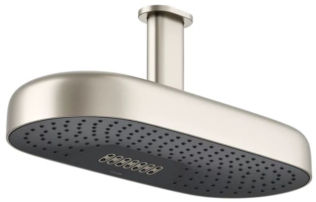KOHLER® Statement® Vibrant Brushed Nickel 2.5 GPM Oblong 18" 2-Function Rainhead-0