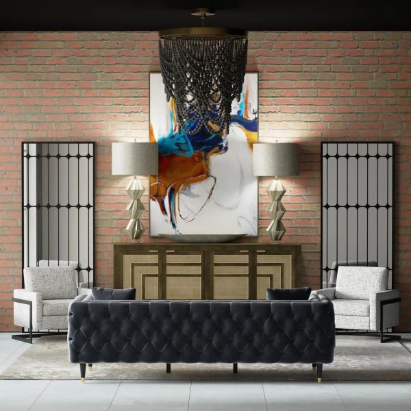 Harp & Finial® Threshold Multi-Colored Framed Canvas Art-1