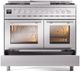 Ilve® Professional Plus II 40" Stainless Steel Pro Style Dual Fuel Range-4