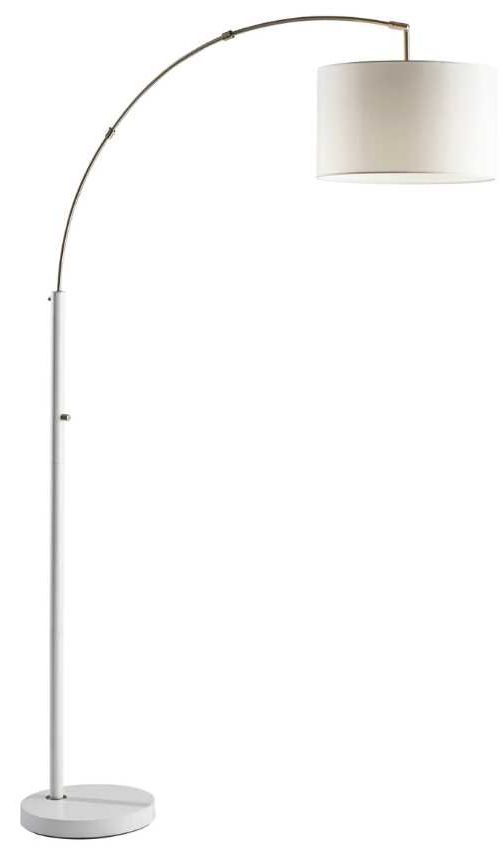 Adesso® Preston White Arc Floor Lamp-0