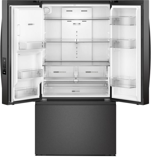 Whirlpool® 36" 29.6 Cu. Ft. Fingerprint Resistant Black Stainless Steel French Door Refrigerator with In-Door Water Dispenser and Ice Maker-1