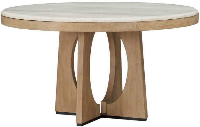 Parker House® Escape Natural Round Dining Table with Glazed Natural Oak Base-0